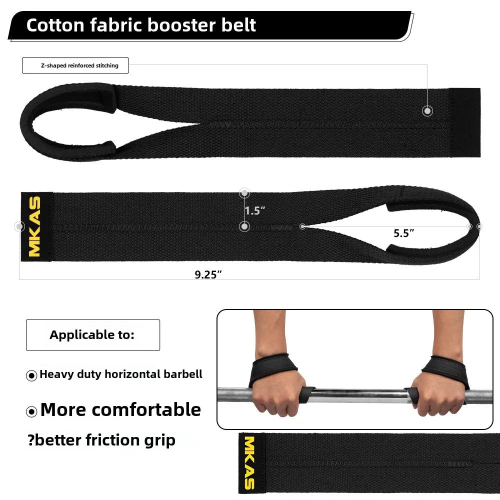 Gym Lifting Straps Barbell Deadlift Belt - Anti-Slip Wrist Wraps