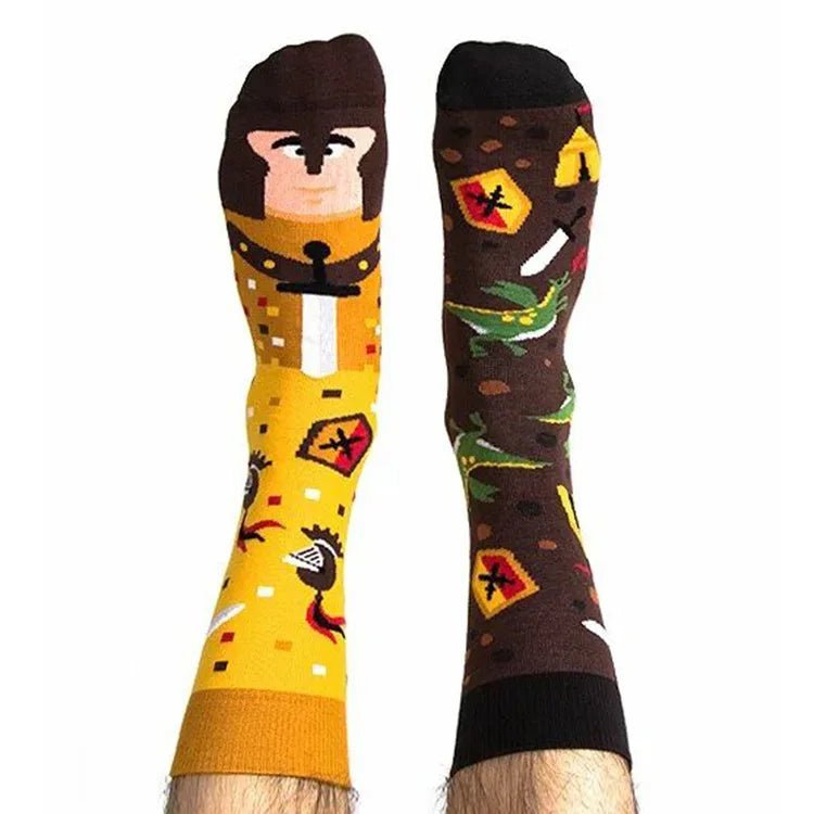 Women's Plant, Hedgehog & Sloth Print Socks – Trendy Casual Socks - lily supply