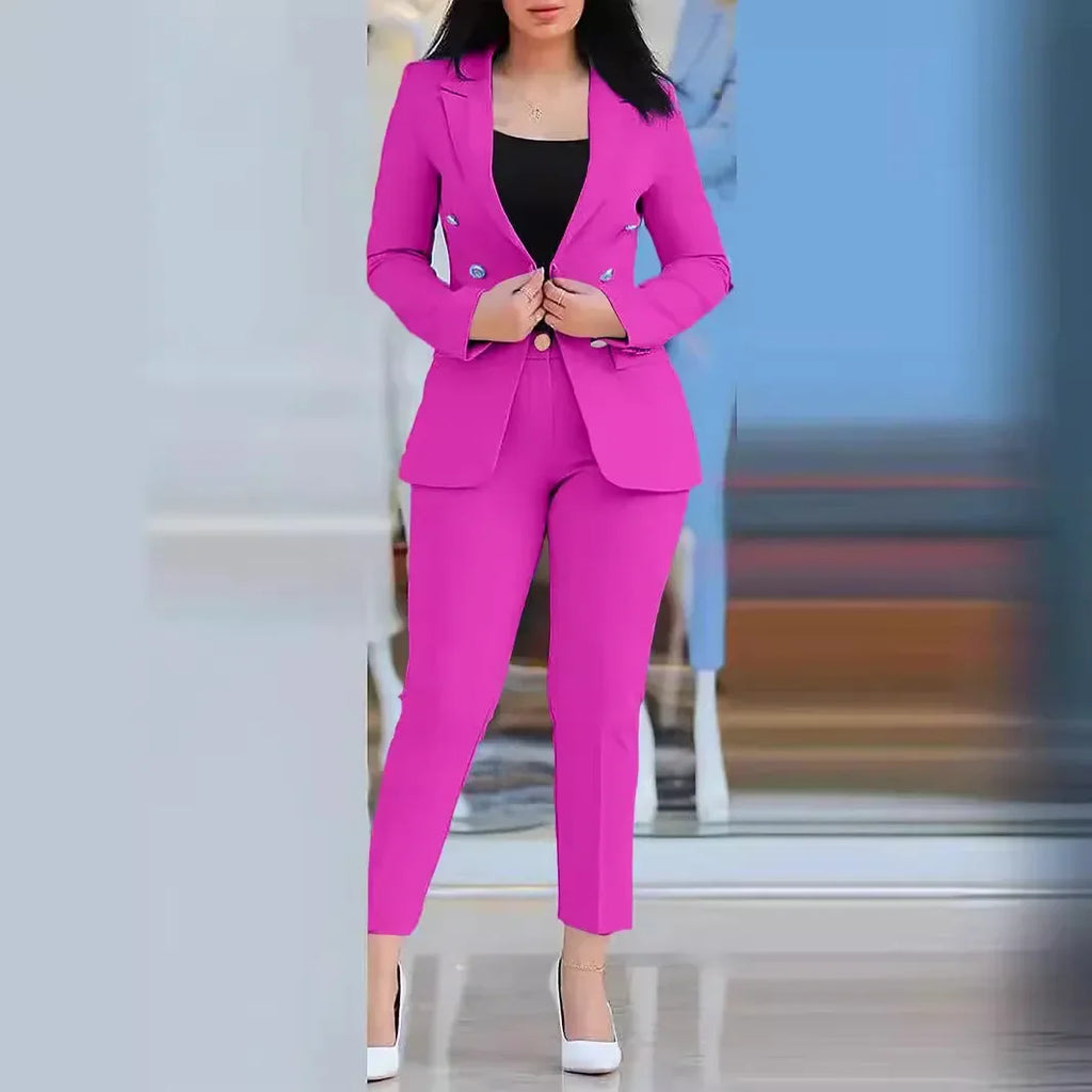 Women's Blazer & Work Pants Set