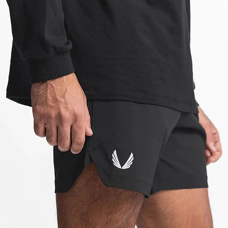 Men's Gym Training Shorts – Quick Dry Compression Sweatpants for Fitness & Running