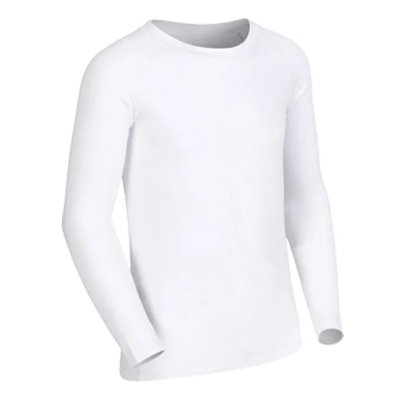 Kids Children Boy Girl Running Long T Shirt Fitness Sport Basketball Football Gym Sportswear Soccer Hiking Undershirt jerseys 6 - lily supply