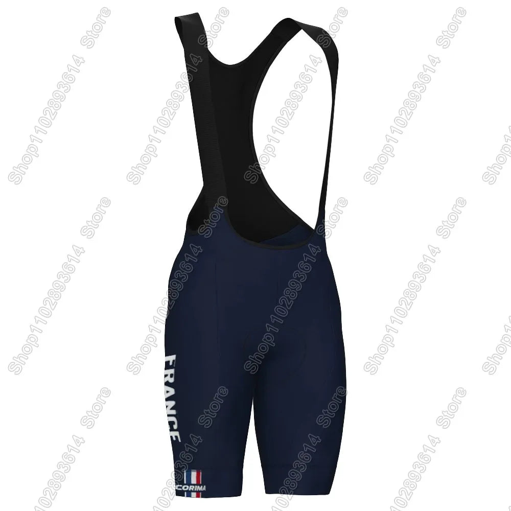 France National Team 2026 Cycling Jersey Set Summer Bicycle Clothing Road Bike Shirts Suit Bicycle Bib Shorts MTB Ropa Maillot - lily supply