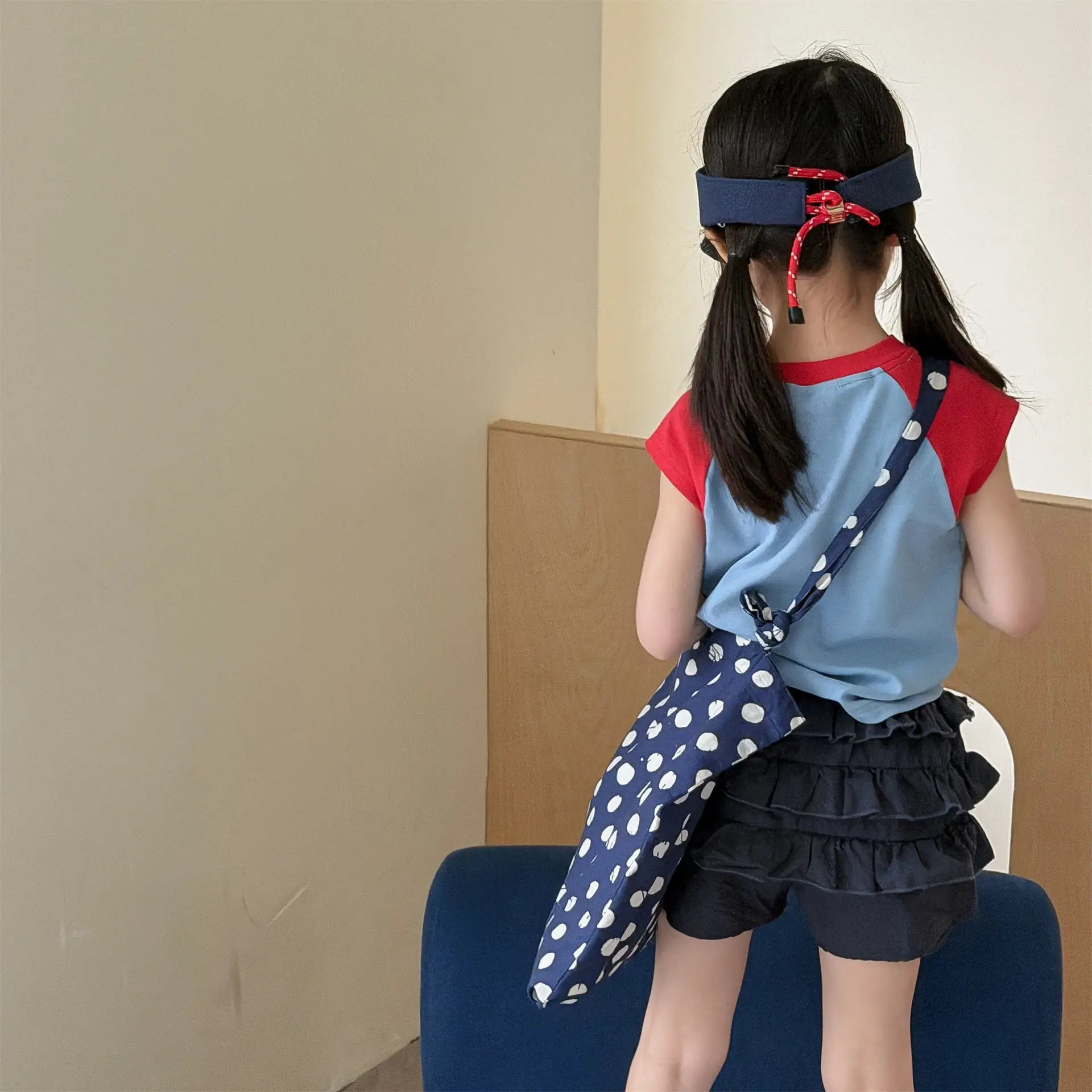 Girls T-shirt 2026 Spring and Summer New Children's Clothing Korean Style Girl Baby Fashion Casual Matching Color T-shirt - lily supply