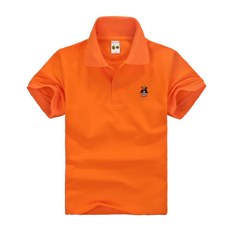 Boys Solid Polo Shirt School Uniform