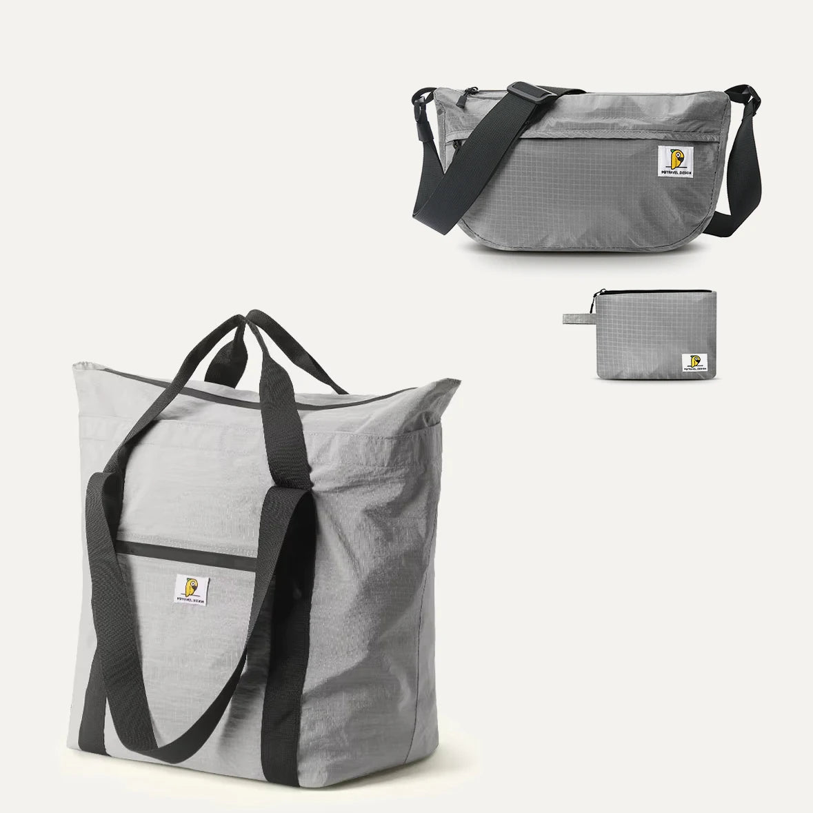 Waterproof Foldable Travel Bag Duffel Tote & Crossbody Bag Large Capacity Portable Luggage Storage Pouch for Women Men