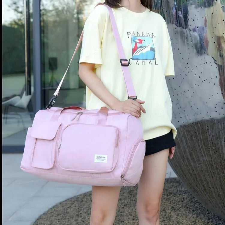 New Women Travel Bag Shoulder Bag Duffle Bag Large Multi-functional Bags For Girls Female Bag Big Capacity Sports Storage