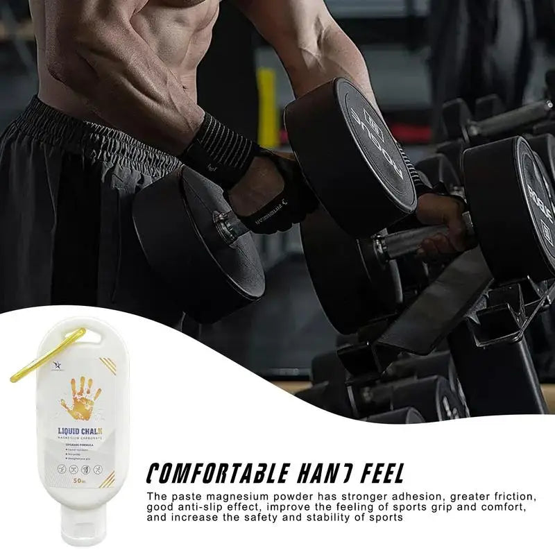 Sports Liquid Magnesium Grip Powder - Anti-Slip Cream for Gym Pole Dancing Climbing