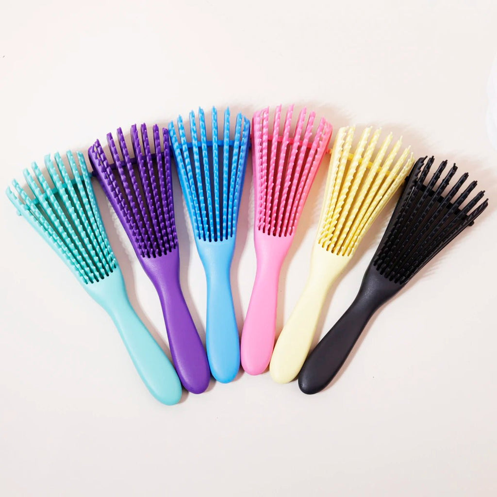 Scalp Massage Brush - Anti - Static Wet Curl Salon Hair Brush - lily supply