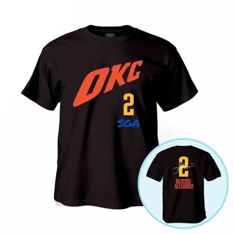 SGA, Williams & Holmgren Basketball Jersey – Casual Short Sleeve Fan Shirt - lily supply