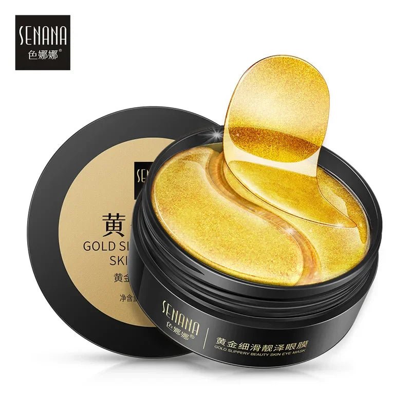 Collagen Eye Mask 60pcs 24K Gold Seaweed Anti Dark Circles Removal Eye Bags Moisturizing Firming Hyaluronic Acid Eye Patches - lily supply