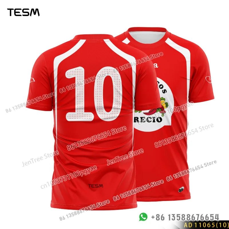 TESM Retro Sports Jersey – Men's & Women's Casual Top - Men's Clothing - lily supply