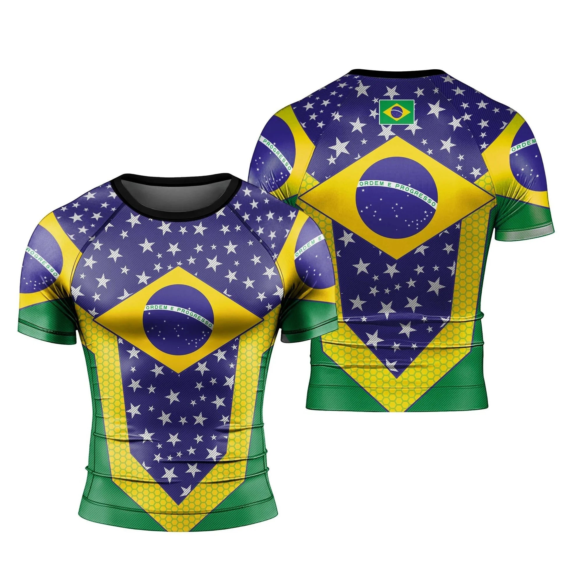 Men's BJJ Grappling Jersey – Short Sleeve Brazilian Jiu - Jitsu Training Top - lily supply