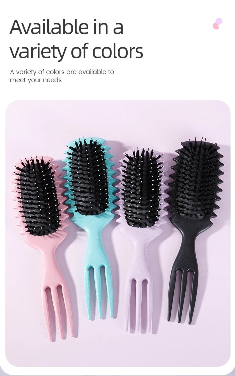 Candy Curly Hair Styling Brush - Nylon Bristle Detangling Comb - lily supply