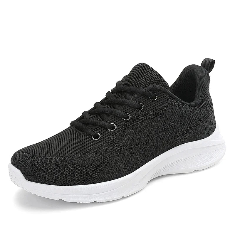 Women's Sports Shoes Solid Color Casual Sports Breathable Lace - up Lightweight New Women's Walking Fitness Loafers - lily supply