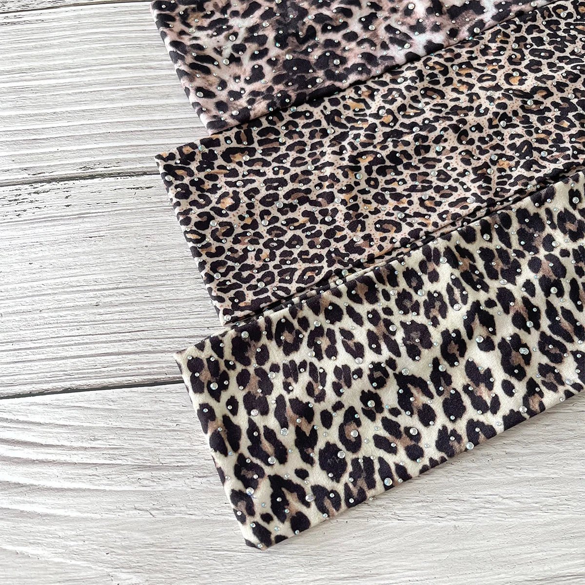 1pc Fashion Women Headband Rhinestone Leopard Printed Hairband Hair Accessories For Lady Girls Shopping Face Wash Turban Bandana - lily supply