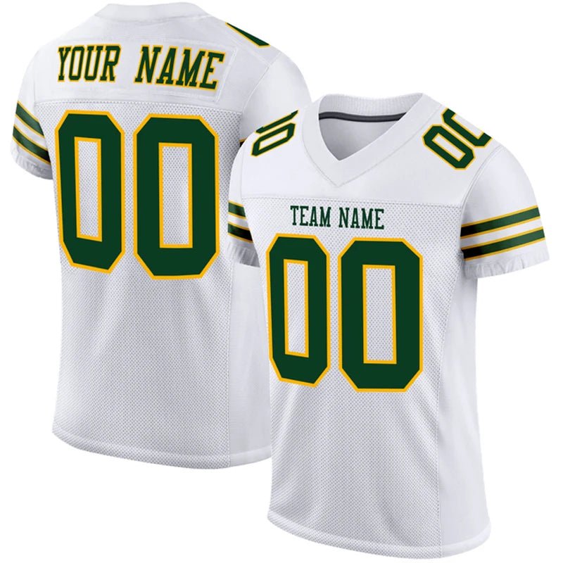 White Series Custom Football Jersey – Personalised Team Shirt - lily supply