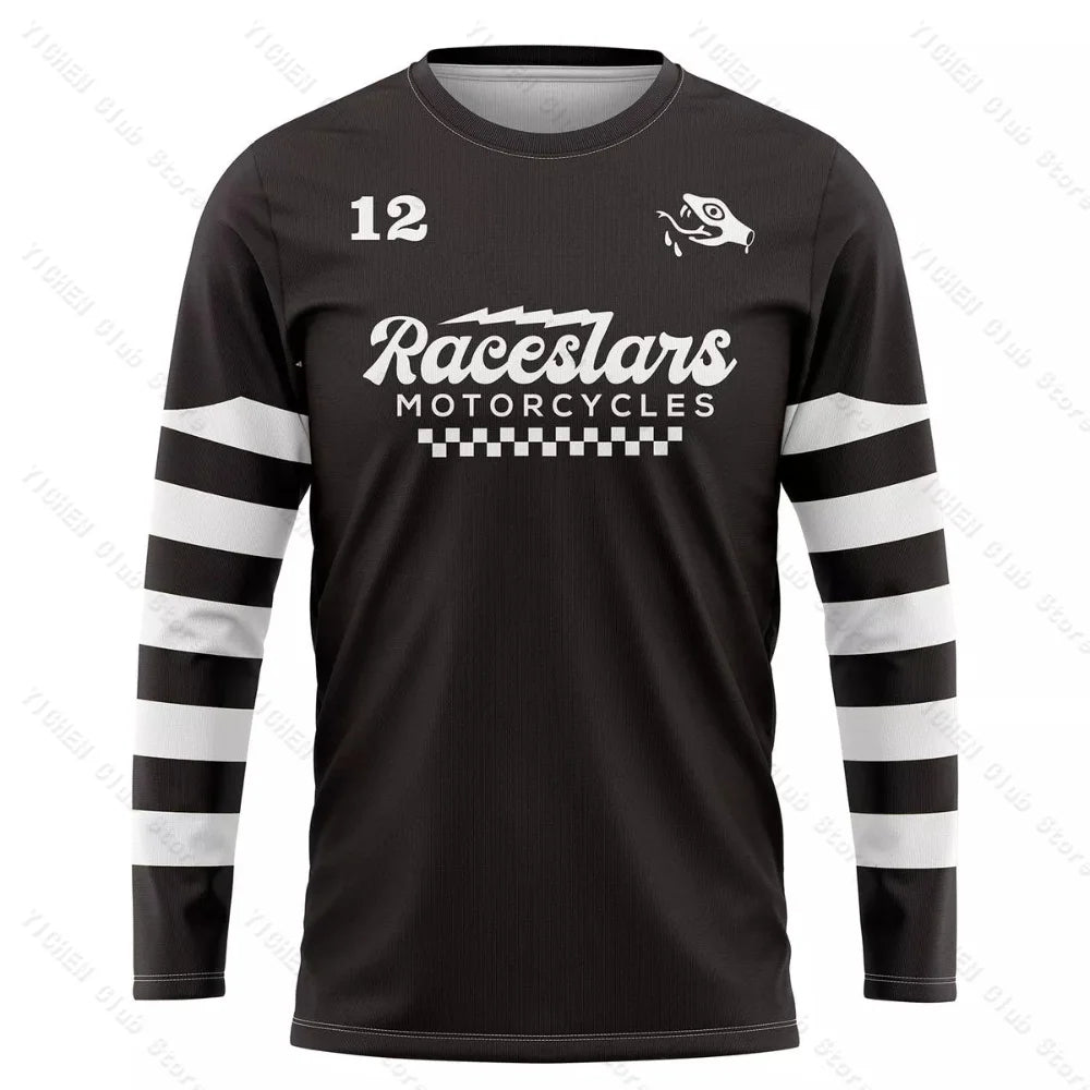 Men's Motocross MTB Cycling Jersey | Long Sleeve Mountain Bike Shirt - Men's Clothing - lily supply