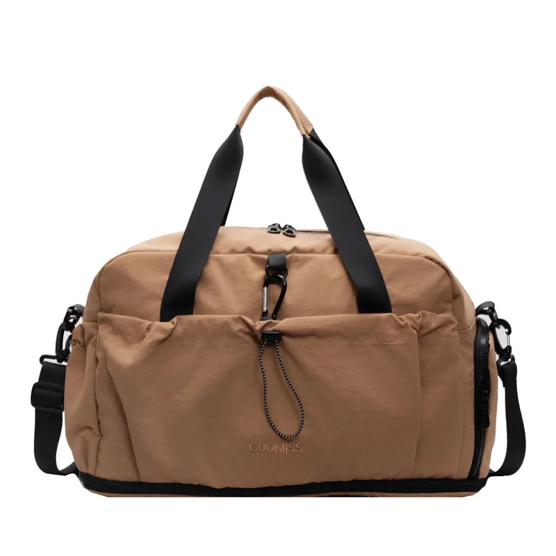 Large Capacity Women's Travel Bags Nylon Independent Shoe Warehouse Travel Tote Waterproof Waterproof For Women Fitness Yoga Bag