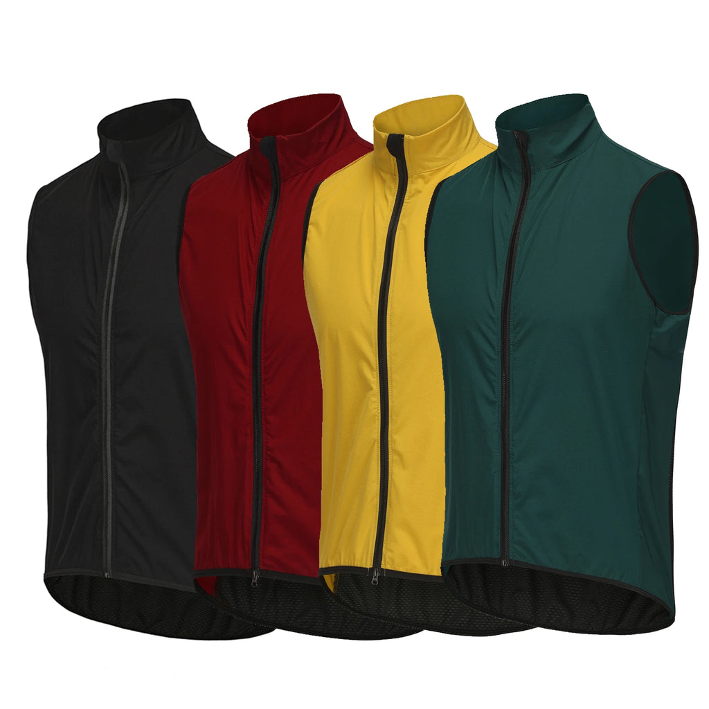 Men's Windproof Cycling Vest – Lightweight Sleeveless Cycling Jacket - lily supply