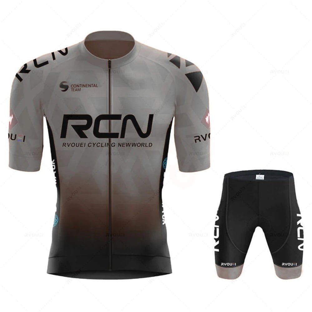 2025 RCN Team Cycling Jersey Set Summer Breathable Road Bicycle Suit Riding Uniform Bike MTB Clothing New Sports Cycling Kits - lily supply