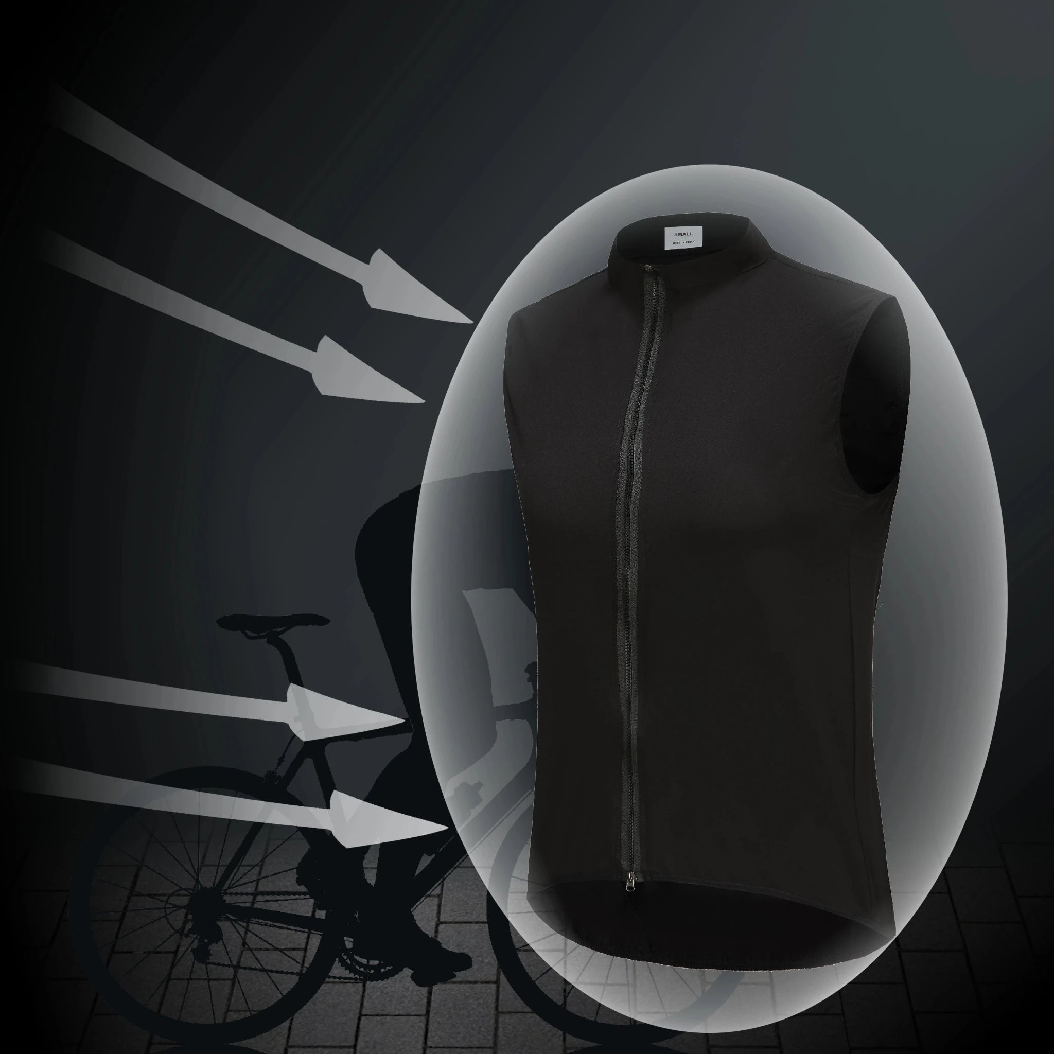 Men's Windproof Cycling Vest – Lightweight Sleeveless Cycling Jacket - lily supply