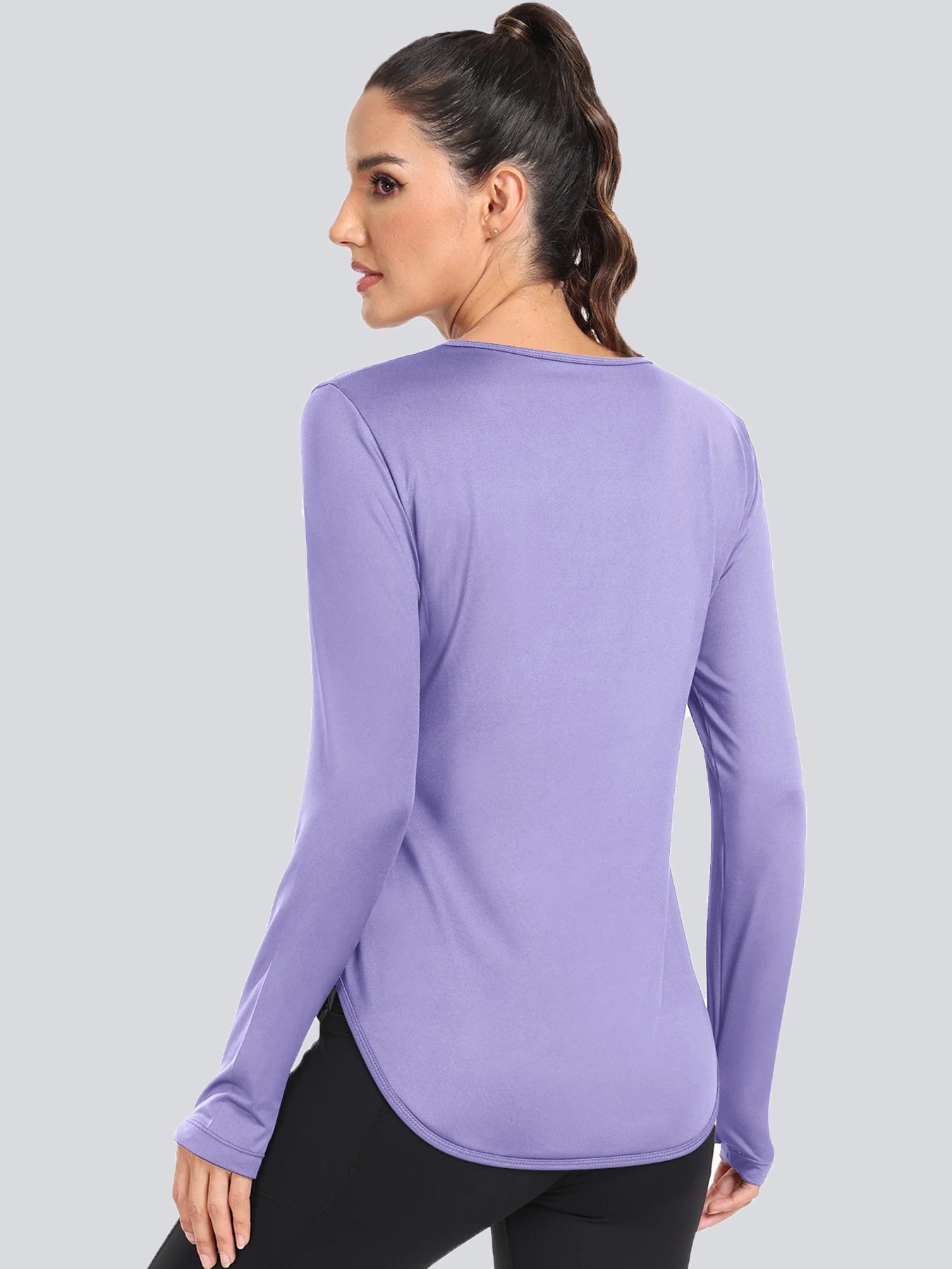Women T-Shirts Sun Protection Sports Long Sleeves UV Protection Loose Breathable Running Yoga Clothes Fitness - lily supply