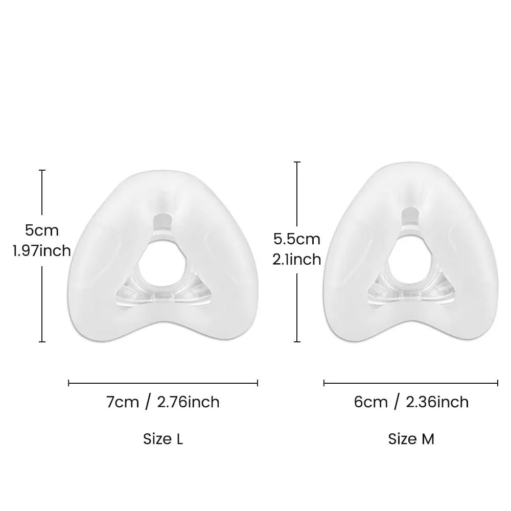 1/2pcs Nasal Cushion for Airfit N20 Silicone Replacement , Compatible with N20 Face Masks, AirfitN20 Mask Covering Nose，Soft - lily supply