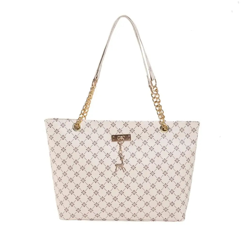 Women's Luxury Print Tote Bag - Large Capacity Fashion Shoulder Purse
