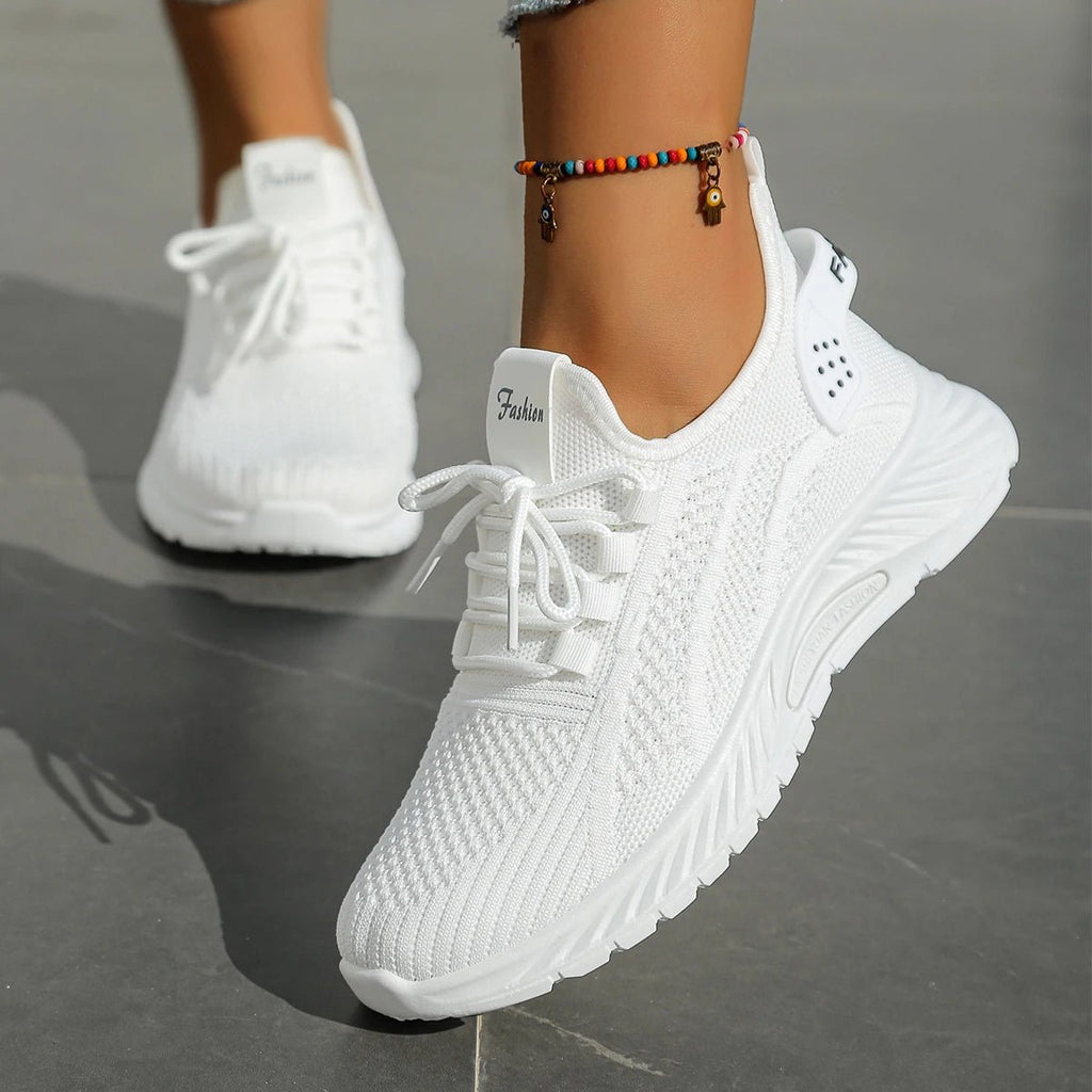 women shoes casual sneaker fall 2025 new fashion leisure sports single shoes wholesale cross - border factory trend fly weaving - lily supply