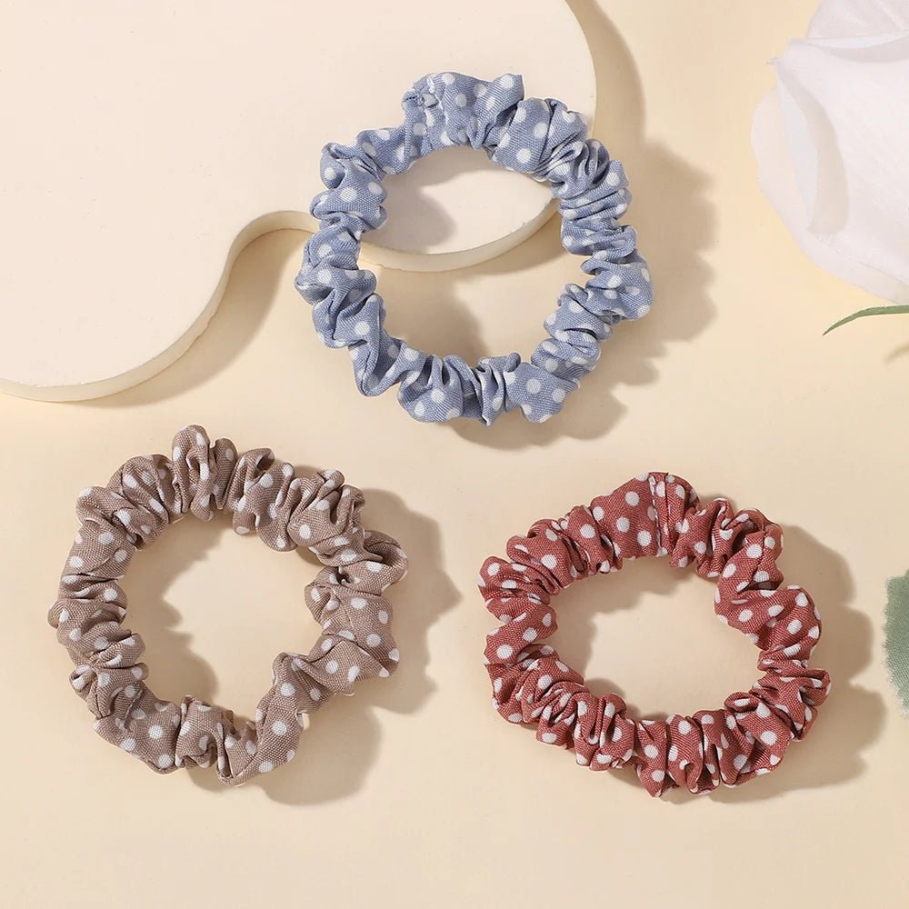 20pcs Random Colour Silk Hair Scrunchies - Cute Ponytail Holders for Girls - lily supply