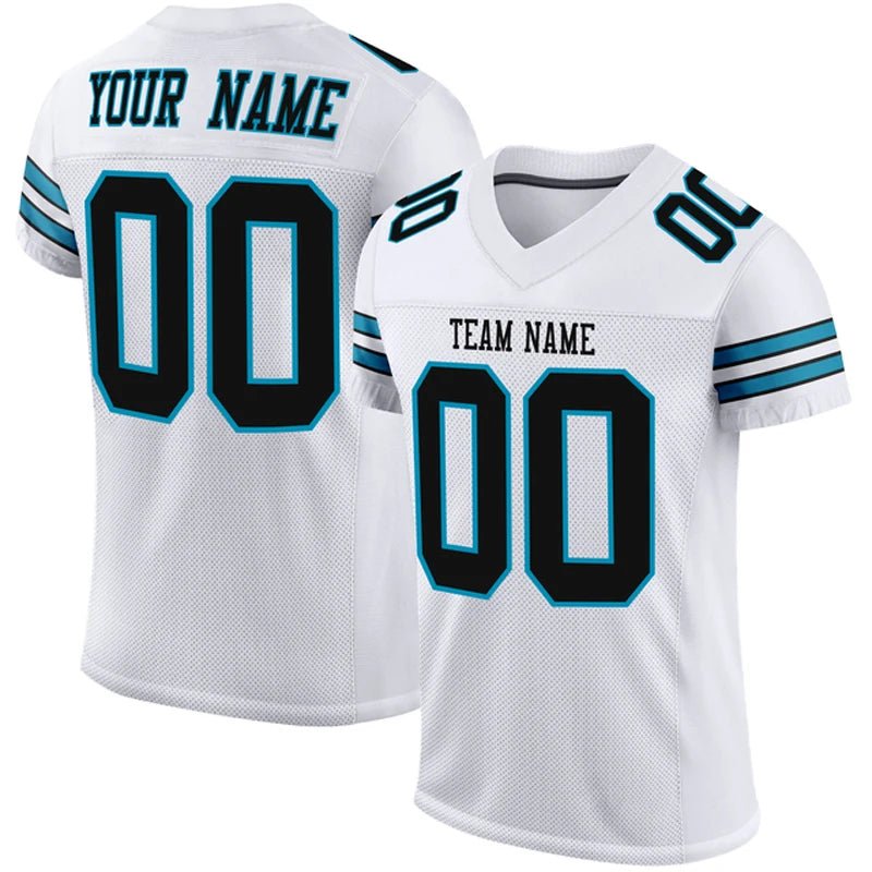 White Series Custom Football Jersey – Personalised Sewn Team Shirt - lily supply