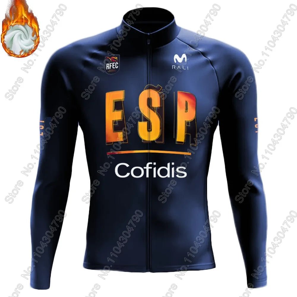 Spain National Team 2025 Cycling Jersey – Long Sleeve Set - lily supply