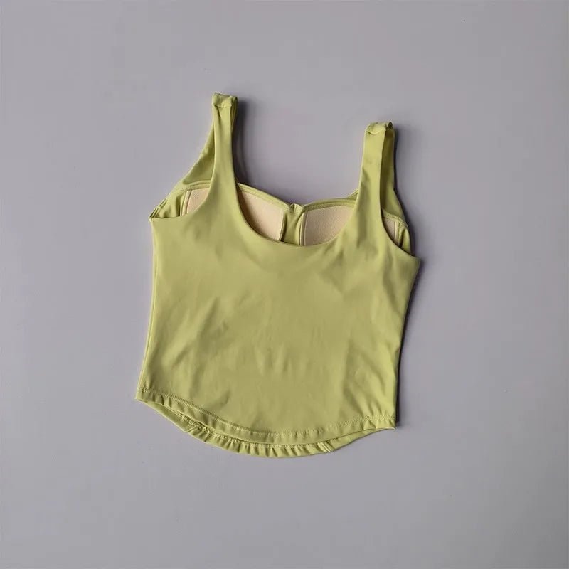 Women Sexy Sports Bra Crop Tops Tube Top Bra Female Streetwear Sleeveless Camis Seamless Sport Lingerie Tee Crop Top Sports Vest - lily supply