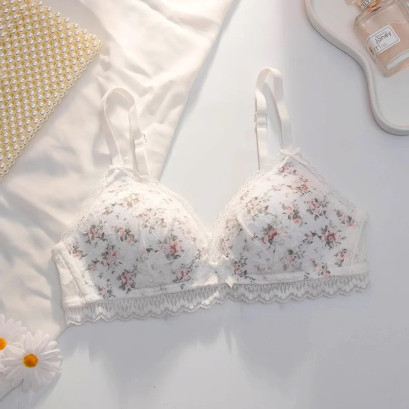 Women's Floral Lace Tube Bralette