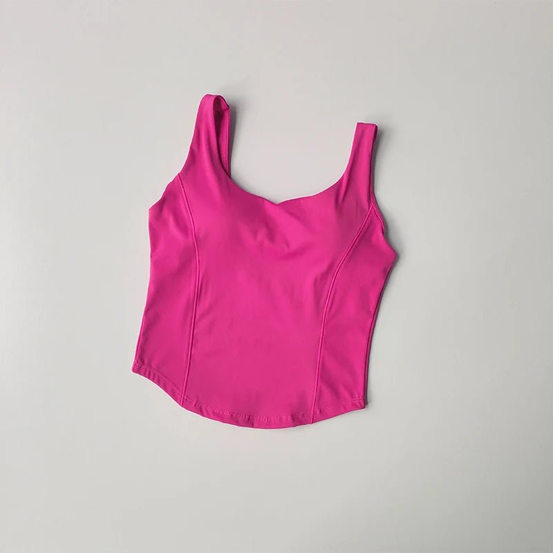 Women Sexy Sports Bra Crop Tops Tube Top Bra Female Streetwear Sleeveless Camis Seamless Sport Lingerie Tee Crop Top Sports Vest - lily supply