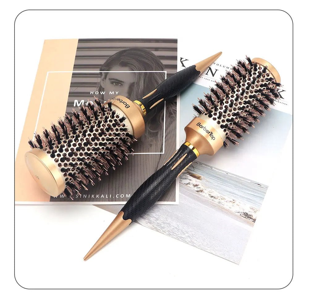 Anti - Static Salon Curling Styling Barber Comb - Wet Curly Hair Brush - lily supply