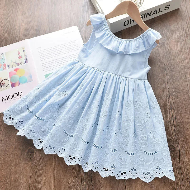Baby Girls Elegant Party Dress - Floral Princess Outfit
