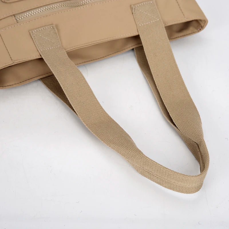 Women's Waterproof Canvas Eco Shoulder Tote Bag - Work School Travel Shopping - lily supply