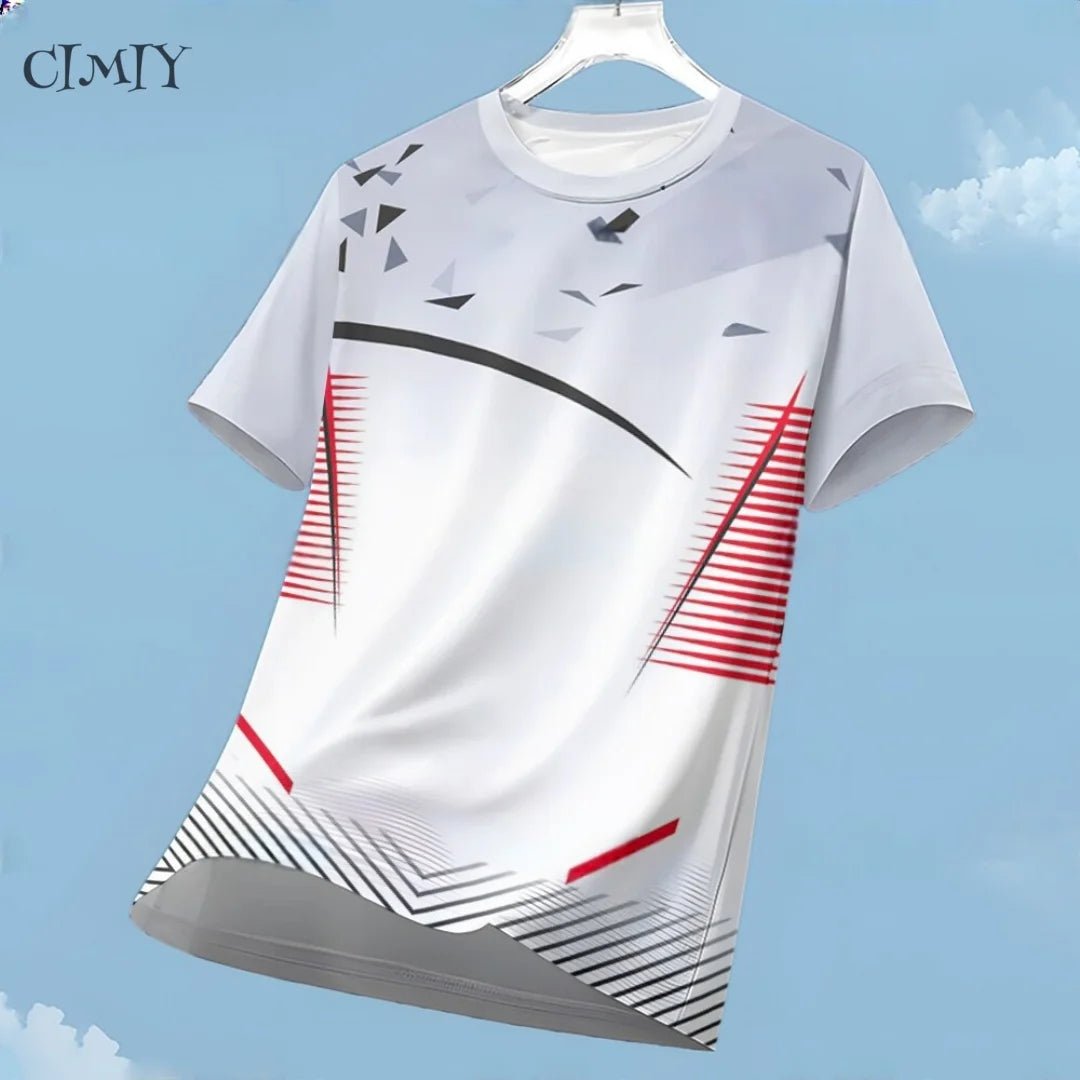 Men's Sports Casual Jersey – Dry Fit Running & Outdoor Shirt - lily supply
