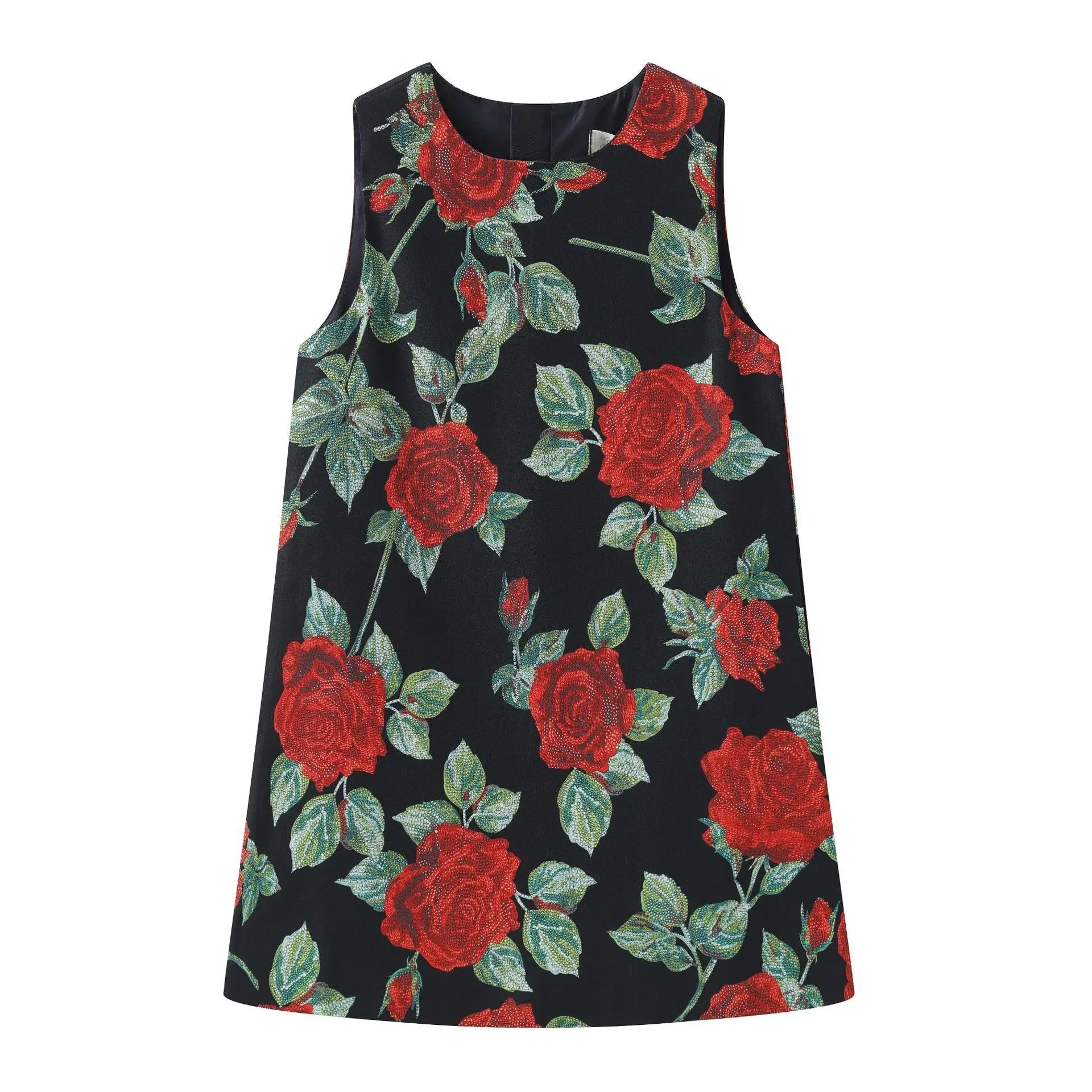 Girls Birthday Party Dress Fashion Rose Printing Children Costumes For Girls Brand Kids Dresses Princess Girls Party Dress - lily supply