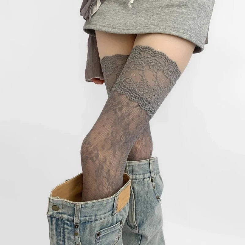 Women Thigh High Lace Stockings - Lolita Style