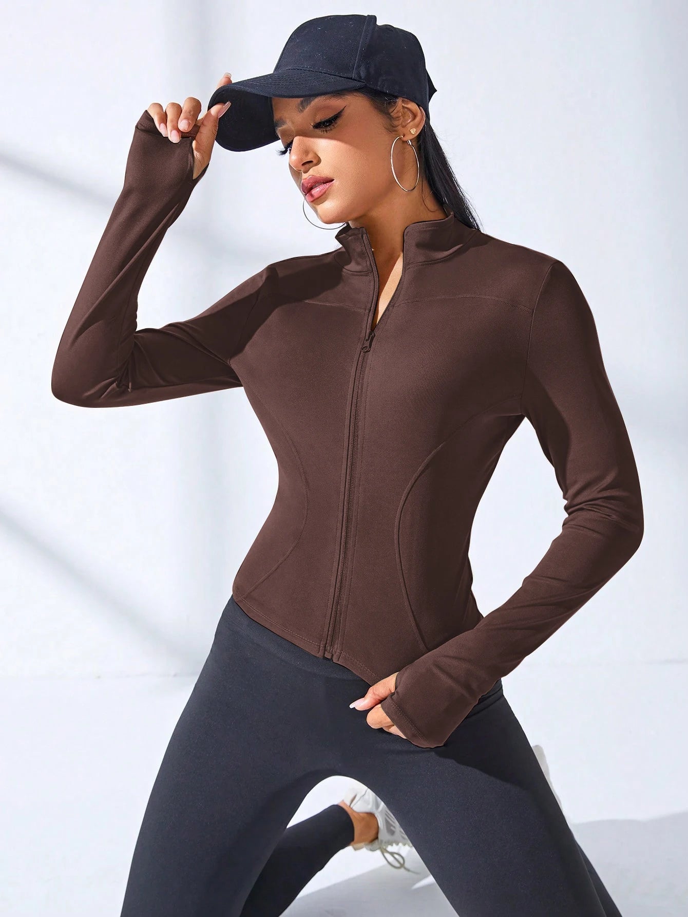 Women's Slimming Zip Yoga Jacket - Short Sports Body Sculpting Fitness Coat 2024