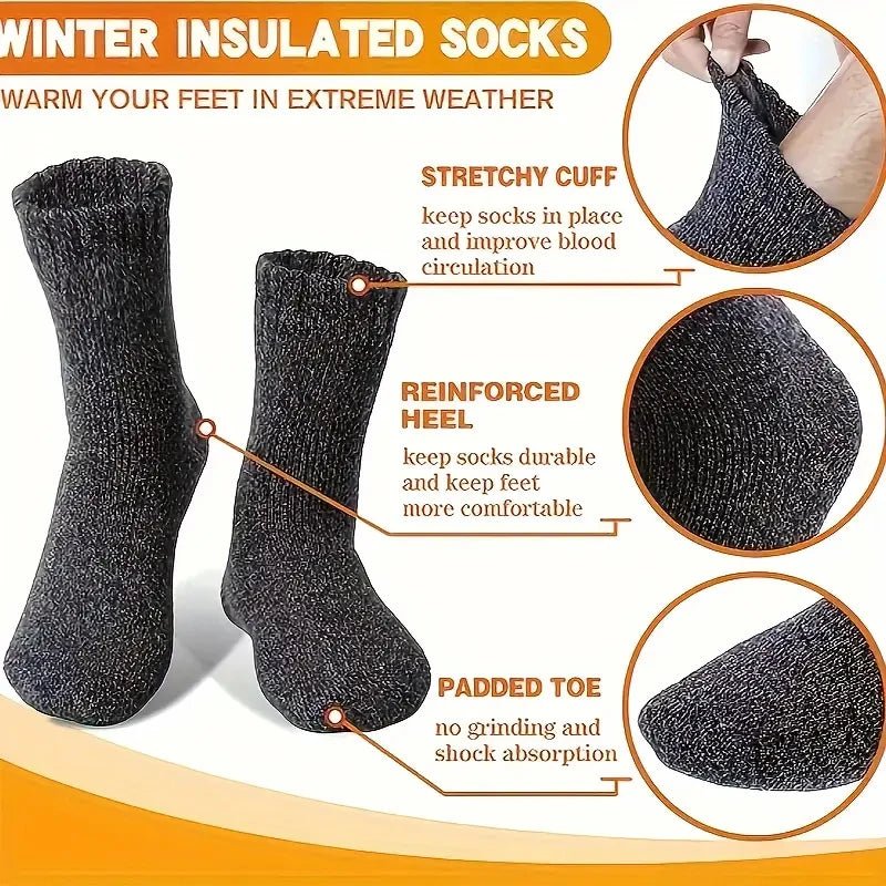 Women's Thermal Winter Boot Socks – Warm Thick Socks - lily supply