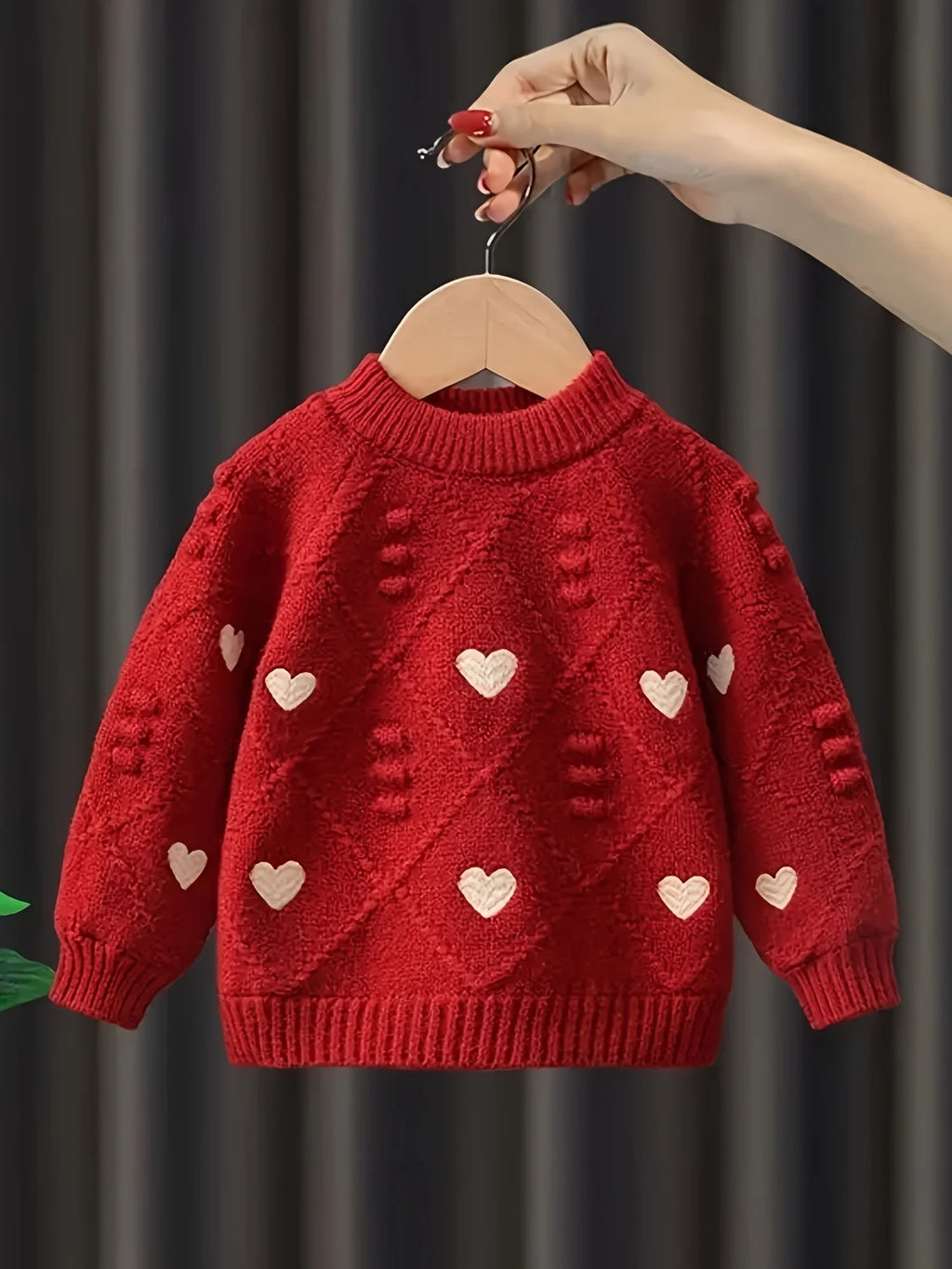 Girls Sweater Spring & Fall New Style Children's Tops Girls Thickened Knitted Bottoming Shirt - lily supply