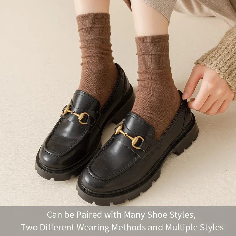 Women's Solid Colour Mid Tube Socks – Everyday Casual Socks - lily supply