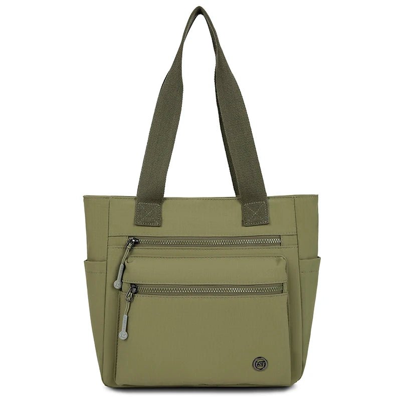 Women's Waterproof Canvas Eco Shoulder Tote Bag - Work School Travel Shopping - lily supply