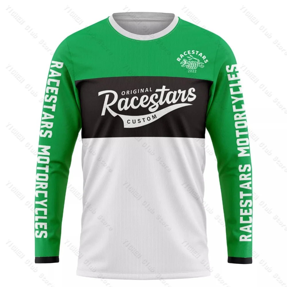 Men's Motocross MTB Cycling Jersey | Long Sleeve Mountain Bike Shirt - Men's Clothing - lily supply