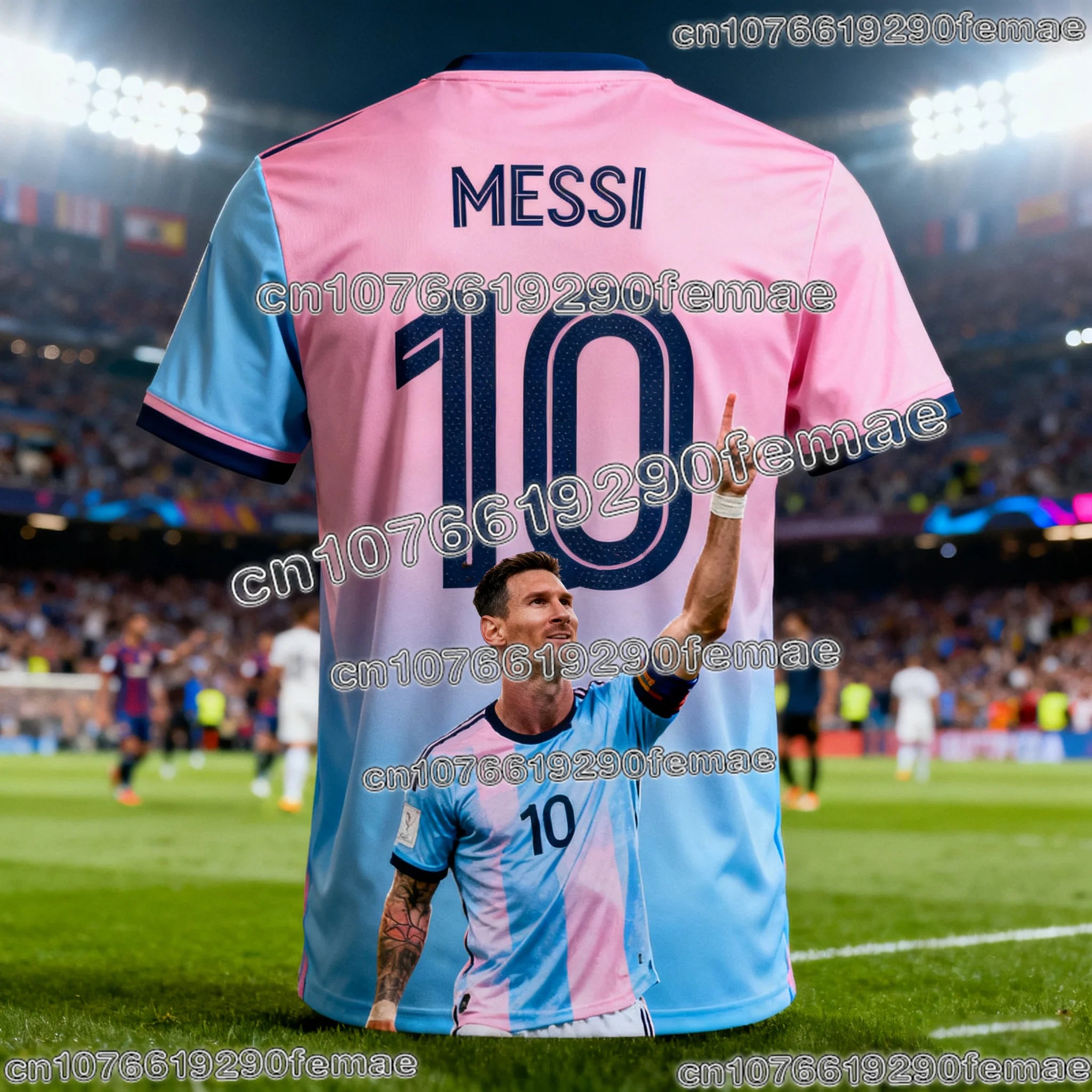Messi Special Edition Football Jersey – Quick-Dry Commemorative Shirt