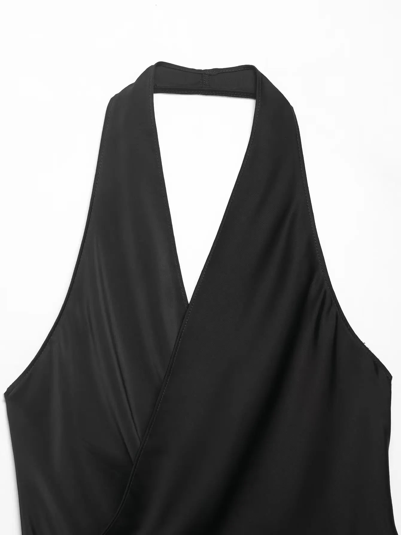 Women's Silk Satin Halter Asymmetric Camisole