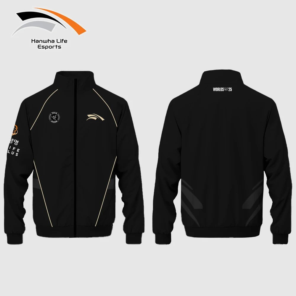 HLE Esports Team Jacket Uniform Custom 2025 World Championship Player Training Jersey Mens Autumn/winter Zip - up Collar Hoodie - lily supply